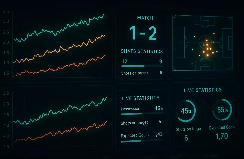 Live-Quoten Bewegungen und Echtzeit-Statistiken Dashboard für erfolgreiches In-Play Wetten