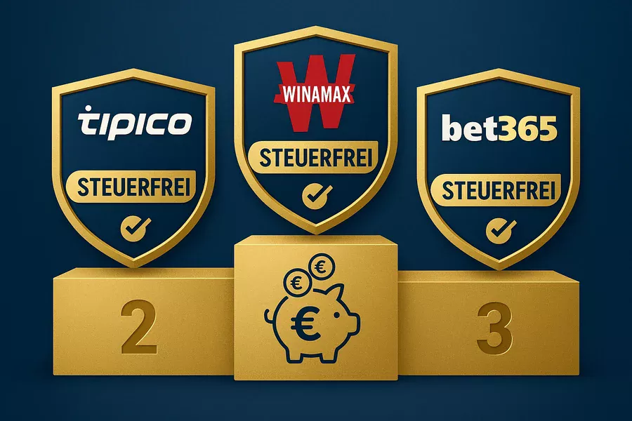 Steuerfreie Wettanbieter in Deutschland: Tipico, Winamax und Bet365 übernehmen 5,3% Wettsteuer