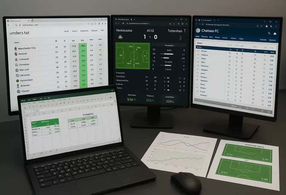 Sportwetten Datenanalyse: Understat xG, Sofascore Statistiken, Transfermarkt Kader für Value-Berechnung